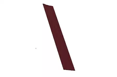 Крепежная планка жалюзи Grand Line Milan,Tokyo, 0,45 Drap, RAL 3005 красное вино