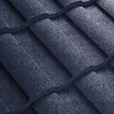 Композитная черепица Метротайл (Metrotile) серия MetroRoman, цвет темно-синий, 1280х410 мм
