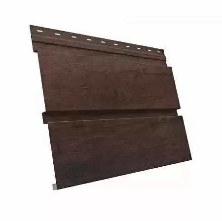 Металлический сайдинг Гранд Лайн / Grand Line профиль Квадро Брус, Print elite 0.45, цвет Antique Wood (Античный дуб)
