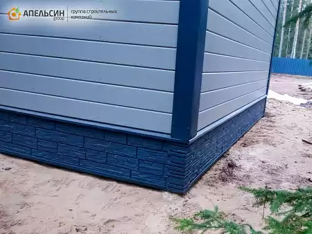 Монтаж цоколя Фасадная панель Grand Line Classic, Сланец