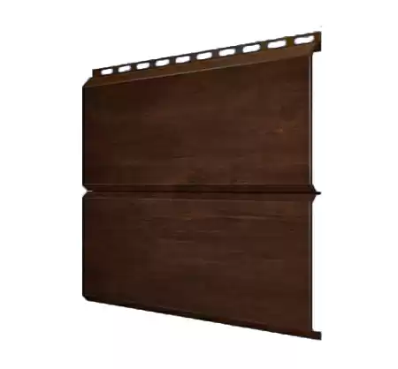 Металлический сайдинг Гранд Лайн / Grand Line профиль ЭкоБрус, Print elite 0.45, цвет Choco Wood (Шоколадное дерево)