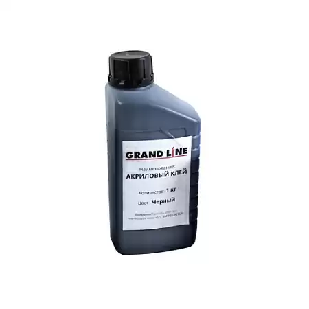 Акриловый клей для композитной черепицы Grand Line, 1.0 кг, черный