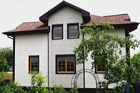 Угол Grand Line Design, Состаренный кирпич 417х120 мм, графит, со швом RAL 7006 Угол Grand Line Design, Состаренный кирпич 417х120 мм, графит, со швом RAL 7006