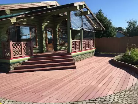 F-профиль закрывающий GRINDERDECO, 3000 мм, алюминий, красный