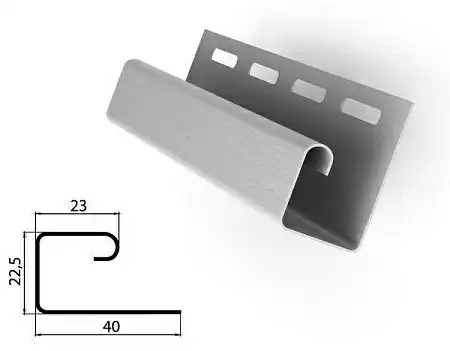 Профиль J Grand Line Acryl, темный дуб, 3000 мм