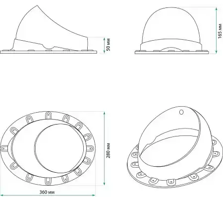 Проходной элемент Base-VT Seam 125/150 Krovent (Кровент) для мягкой и фальцевой кровли, кирпичный