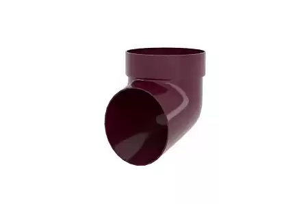 Колено сливное ПВХ Grand Line 135/90 мм, RAL 3005 красное вино