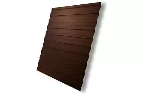 Профнастил С8A Гранд Лайн / Grand Line 0.45 Print elite Zn 140, цвет Choko Wood (Шоколадное дерево)