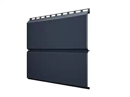 Металлический сайдинг Гранд Лайн / Grand Line профиль ЭкоБрус, Satin Matt 0.5, цвет Ral 7024 (мокрый асфальт)