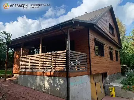 Монтаж металлосайдинга + металлочерепицы Grand Line д. Куйвози