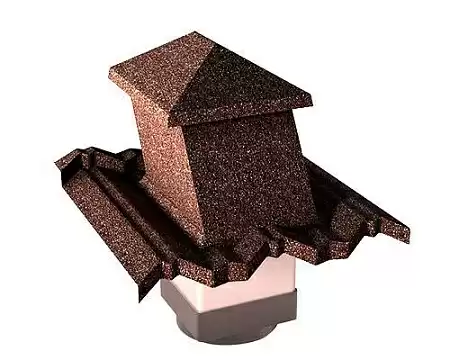 Вентиляционный выход Gerard G 15-45 (пластик), 150х150 мм, bark (121)