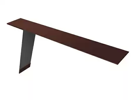Планка карнизная для фальцевой кровли Гранд Лайн / Grand Line, 130х80 мм, Satin 0.5