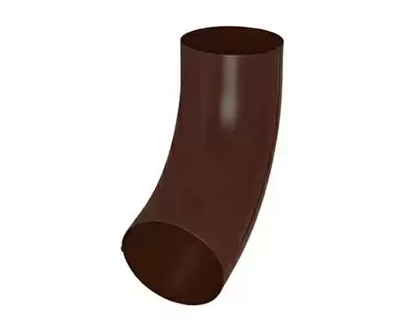 Колено трубы D100 Aquasystem Pural Matt, RAL 8017 коричневый