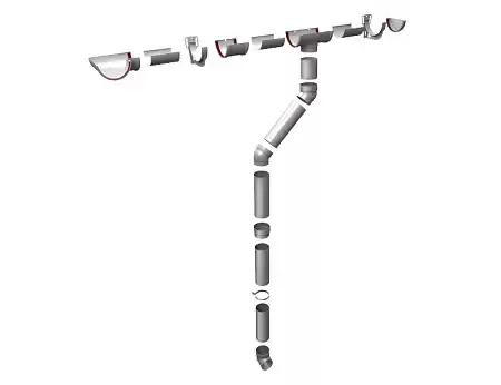 Хомут трубы Kliker ПВХ Grand Line Premium, RAL 9003 белый