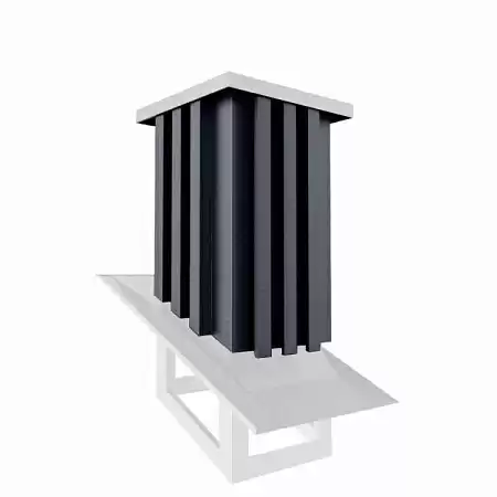Кожух 4For Pipe Германия Кельн, 510х510 мм, титаноцинк