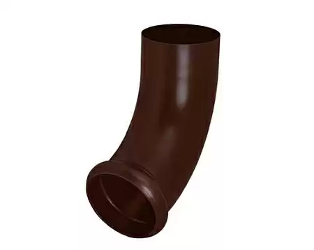 Отвод трубы декорированный D100 Aquasystem Pural, RAL 8017 коричневый