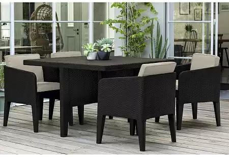 Дачная мебель Columbia set 5 pcs Keter (Кетер), цвет коричневый