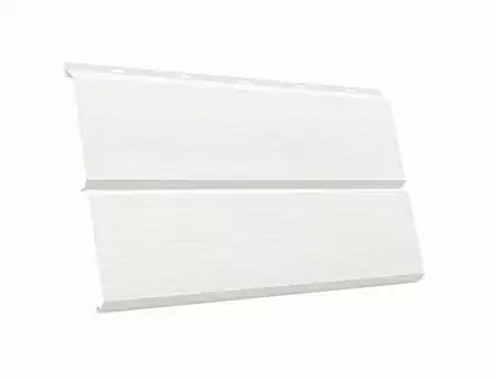 Металлический сайдинг Гранд Лайн / Grand Line профиль ЭкоБрус новый 3D, PE 0.45 с пленкой, цвет Ral 9003 (сигнально-белый)