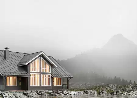 Профиль Aquasystem AQUACLICK Эталон, 0.5 Rooftop Кашемир PU, Zn275, RR 32 темно-коричневый