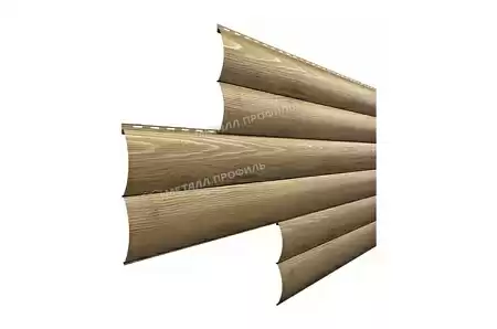 Металлический сайдинг Металл Профиль Woodstock Трапеция, 0.5 ECOSTEEL, сосна