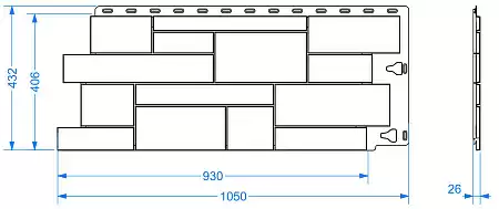 Фасадные панели Docke STANDARD Сланец, 930х406 мм, шампери