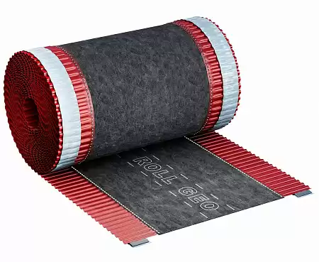 Коньковая лента Eurovent ROLL GEO, 180 мм x 5 м, RAL 3011 вишня