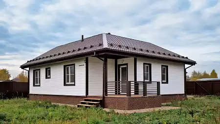 Металлочерепица Гранд Лайн / Grand Line, коллекция Classic, 0,5 Satin Zn 140, цвет RAL 8017 (шоколад)