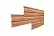Металлический сайдинг Металл Профиль L брус, 0.5 ECOSTEEL, кедр