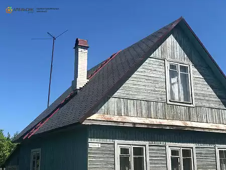 Монтаж кровли гибкой черепицей Icopal в СНТ Восход