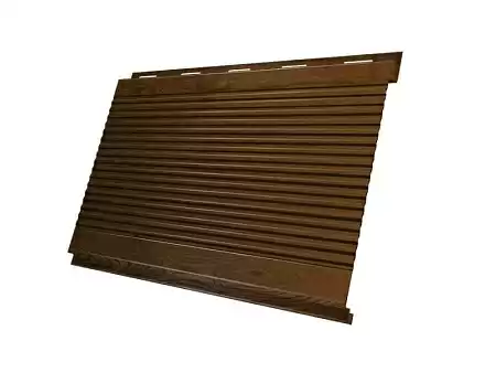 Металлический сайдинг Гранд Лайн / Grand Line профиль Вертикаль, Print premium 0.45, цвет Antique Wood (Античный дуб)
