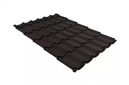 Волновой профиль Grand Line Classic, 0,45 Drap, Zn 140, RR 32 темно-коричневый