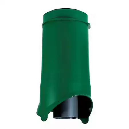 Изолированный вентиляционный выход Pipe-VT 100is/125/500 Krovent (Кровент) для канализации, зеленый