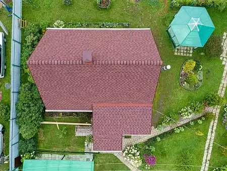 Гибкая черепица Shinglas Фазенда, красный, 2,6 м2/упак