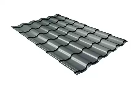 Волновой профиль Grand Line Kredo, 0,5 GreenCoat Pural BT Matt, Zn 275, RR2H3 (RAL 7016 антрацитово-серый)