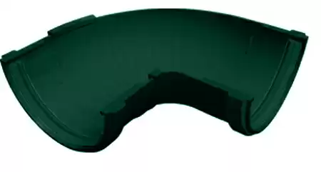 Угол желоба составной 90-150º ПВХ Grand Line 120 мм, RAL 6005 зелёный мох