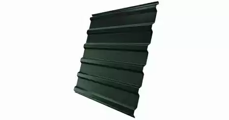 Профнастил С20R Гранд Лайн / Grand Line 0,5 GreenCoat Pural Matt Zn 275, цвет RR 11 темно-зеленый (RAL 6020)