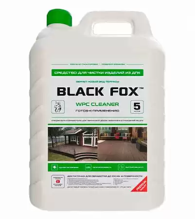 Чистящее средство для террасной доски из ДПК BLACK FOX WPC Cleaner, 5,0 л