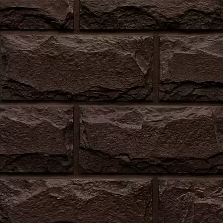 Фасадная панель FineBer Блок, темно-коричневый