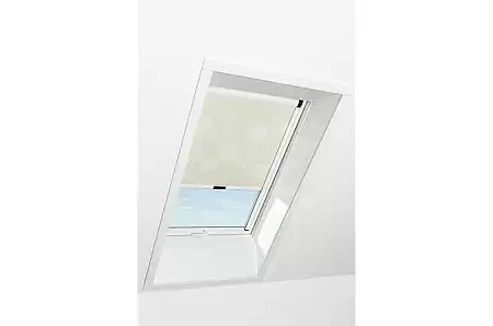 Штора рулонная затемняющая Roto ZRV M, 94x160, цветы бежевый