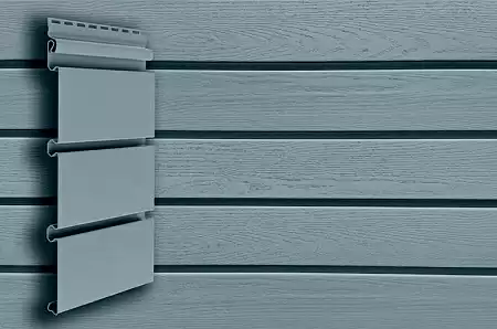 Сайдинг Grand Line Classic Color Plus виниловый архитектурный планкен, 3х0.246 м, голубой