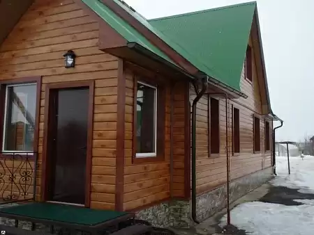 Металлический сайдинг Гранд Лайн / Grand Line профиль ЭкоБрус, Rooftop бархат 0.5, цвет Ral 7024 (мокрый асфальт)