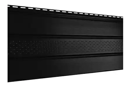 Софит Ю-Пласт PRO, частично перфорированный, черный, 3000 мм Софит Ю-Пласт PRO, частично перфорированный, черный, 3000 мм