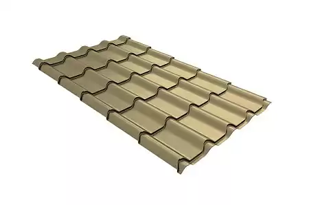 Волновой профиль Grand Line Kamea, 0,45 Drap, Zn 140, RAL 1014 слоновая кость