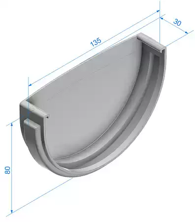 Заглушка Docke Standard, RAL 9003 белый