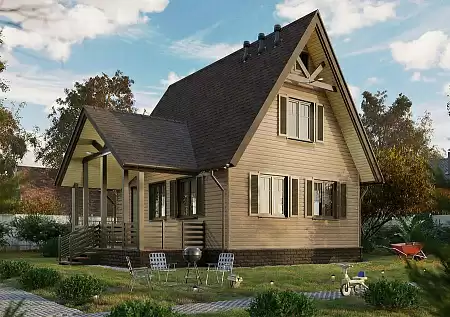 Ламинированная битумная черепица Docke Dragon EUROPA, Коричневый, 2,38 м2/уп