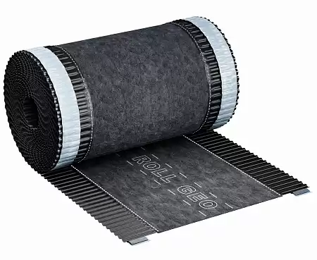 Коньковая лента Eurovent ROLL GEO, 180 мм x 5 м, RAL 9005 черный