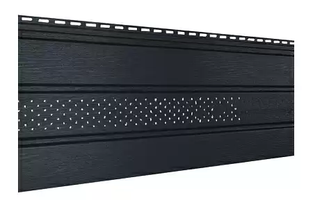 Софит с частичной перфорацией Ю-Пласт 3000x300 мм, графитовый