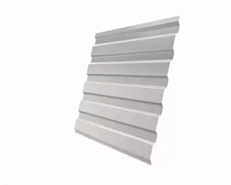 Профнастил С20А Гранд Лайн / Grand Line 0.5 GreenCoat Pural Zn 275, цвет RR 21 светло-серый (RAL 7040)