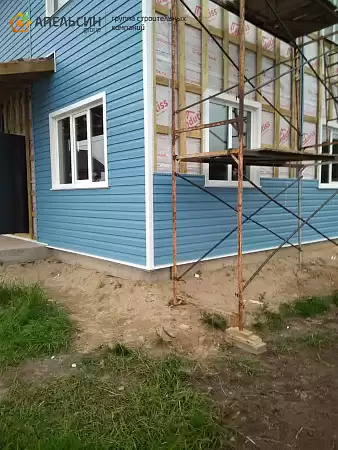 Монтаж фасада сайдингом Docke в д. Лесколово