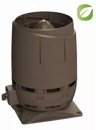 FLOW ECo S-Вентилятор 125 Vilpe (Вилпе) на постоянном токе с колпаком и основанием 300х300, коричневый